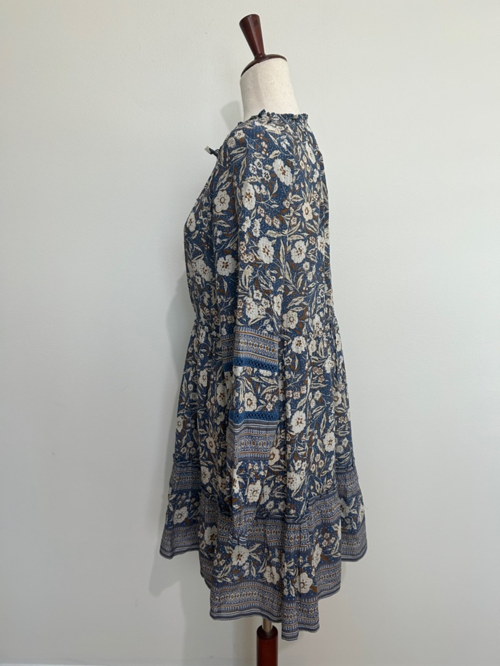 VERONICA BEARD Danica Steel Blue Floral Mini‎ Dress Size Small NWOT - Picture 5 of 8